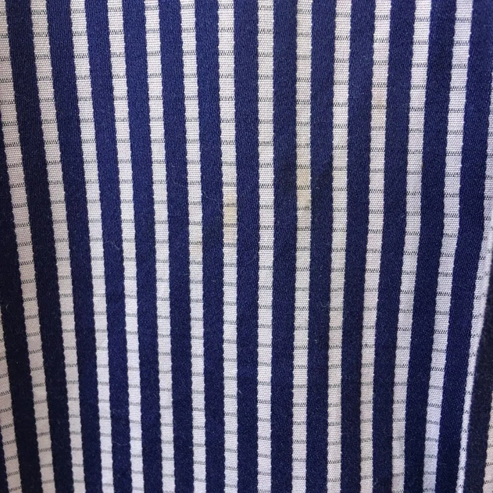 Robert Graham Men's Purple Striped Long Sleeve Button Front Shirt Size 17.5
